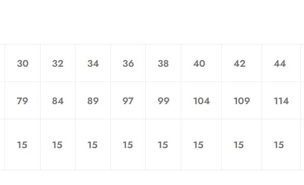 Men's Rhino short Measurment Guideline